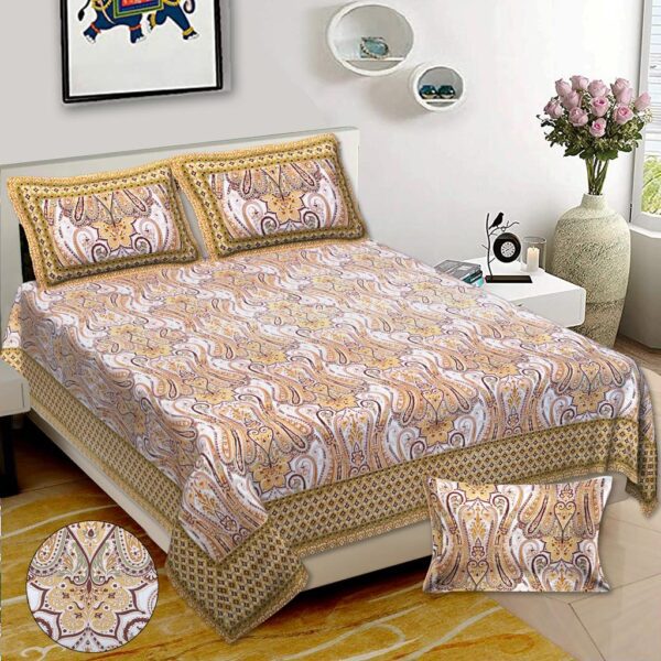 Jaipuri Double Bedsheet King Size