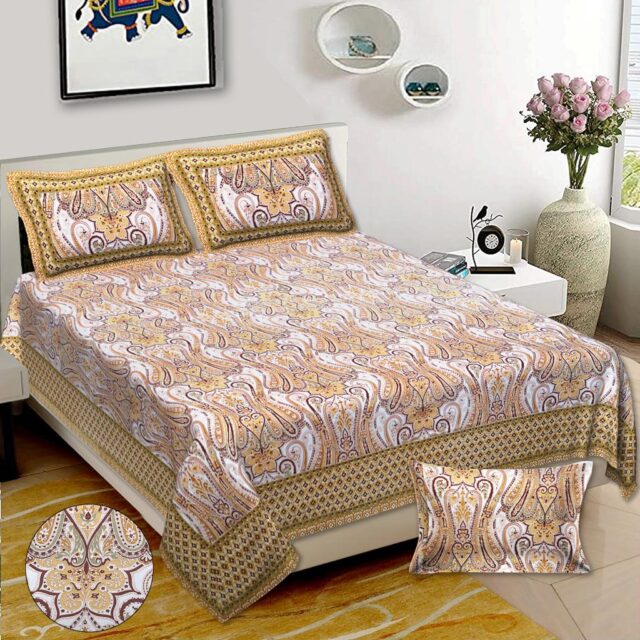 Jaipuri Double Bedsheet King Size